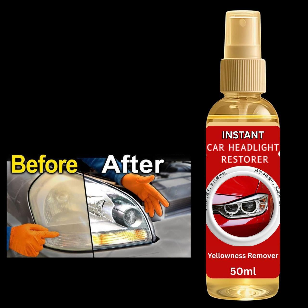 Car Headlight Cleaner & Restorer 50 ml (Pack of 1)